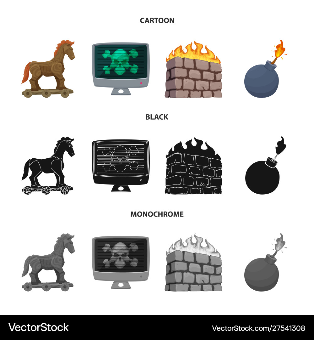 Design virus and secure symbol Design virus and secure symbol vector image