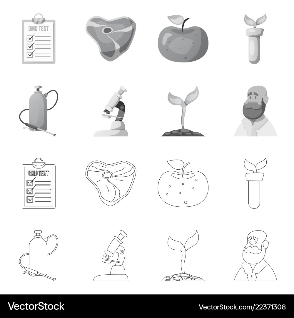Isolated object of and sign set s Vector Image