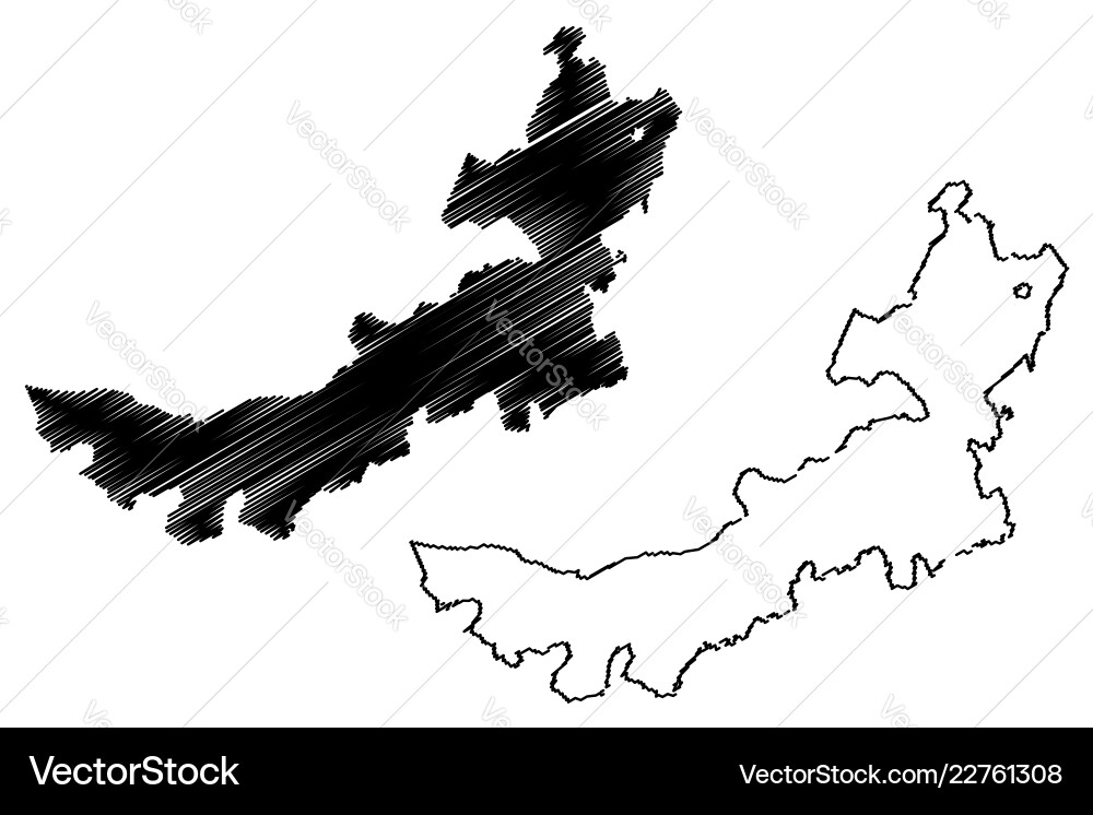 Nei mongol autonomous region map Nei mongol autonomous region map vector image