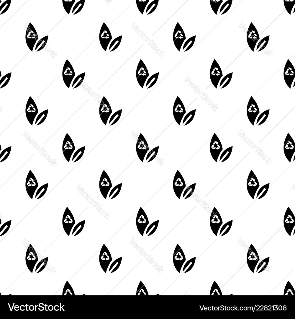 Recycle leaf pattern seamless Vector Image