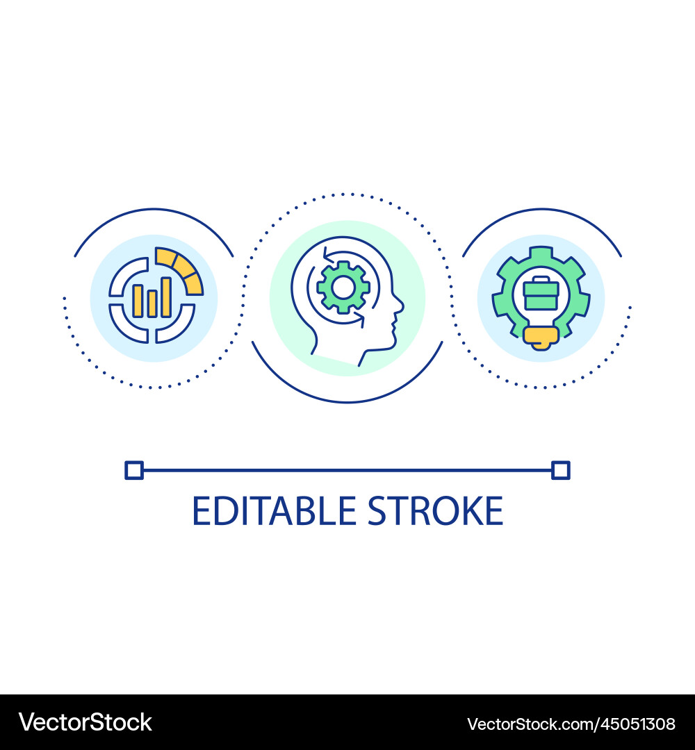 Understanding competence loop concept icon Understanding competence loop concept icon vector image