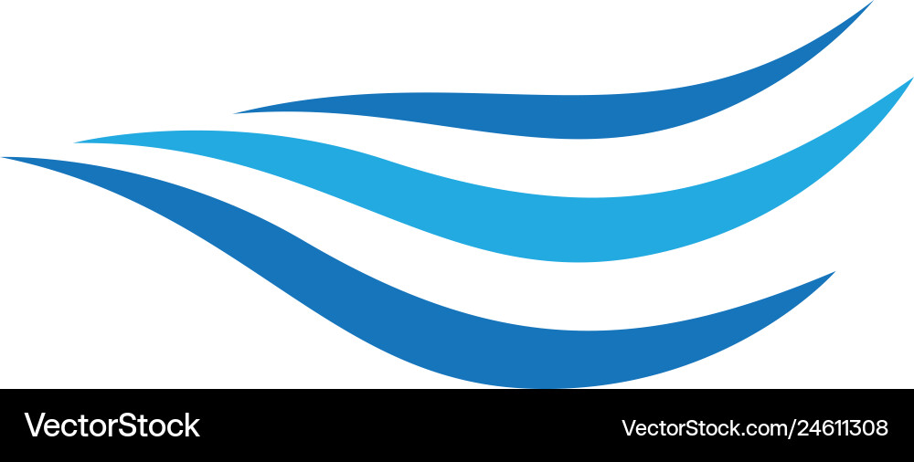 Wave symbol design Wave symbol design vector image