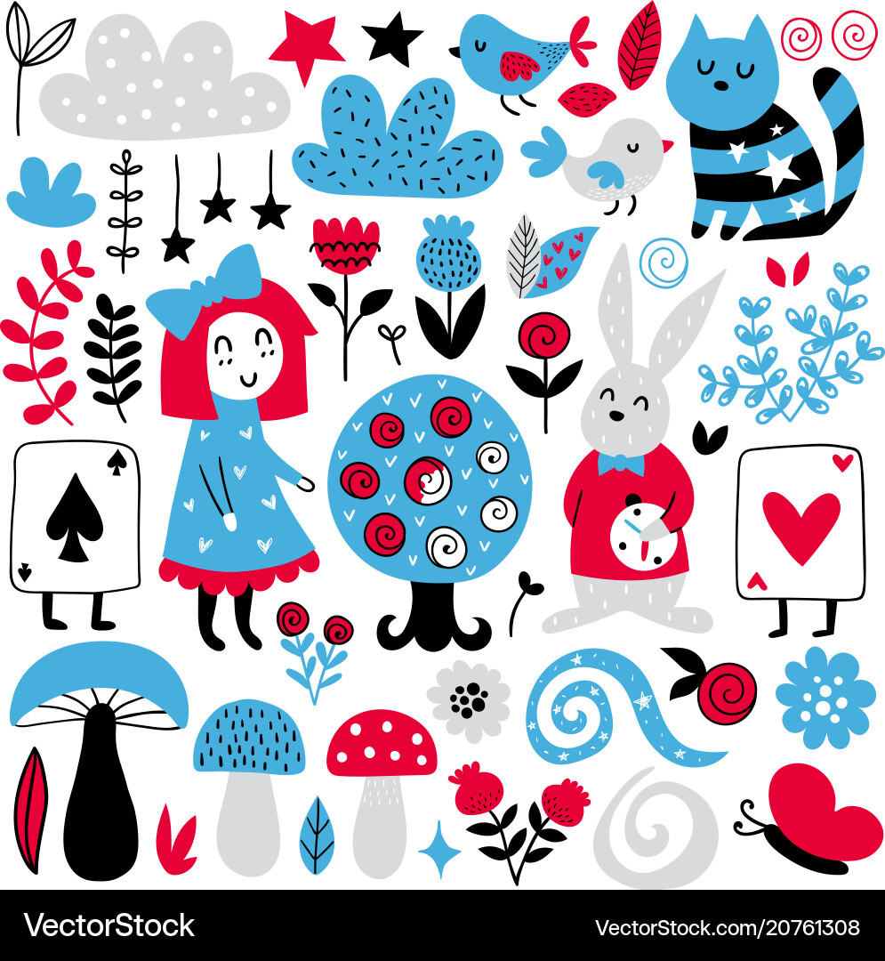 Whimsical Fairytale Scene vector image