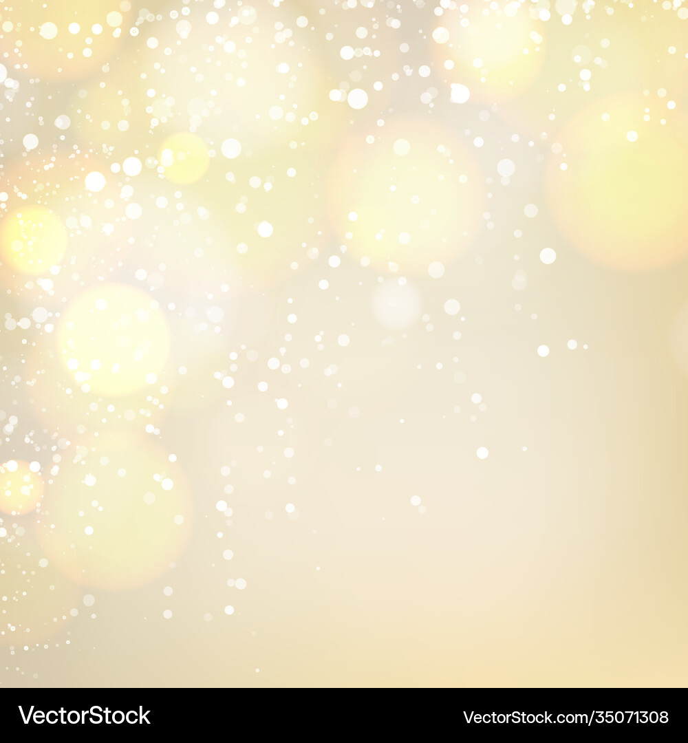 Yellow abstract blurred background with bokeh Yellow abstract blurred background with bokeh vector image