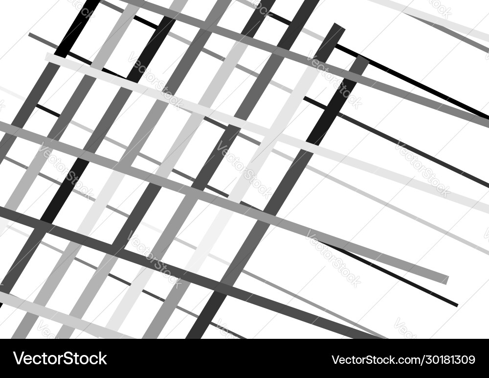 Abstract geometric art with random chaotic lines Vector Image