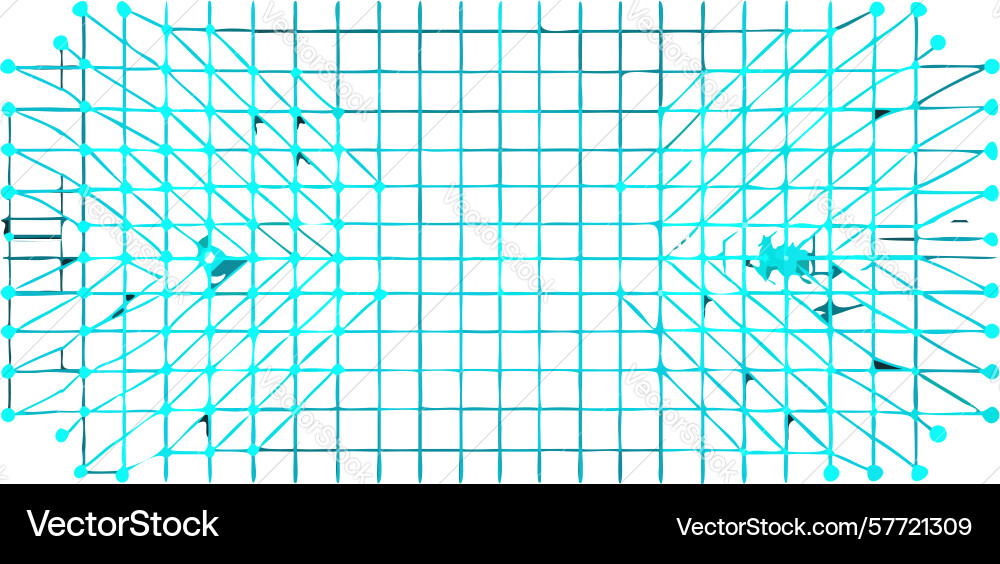 Abstract geometric grid background with light vector image