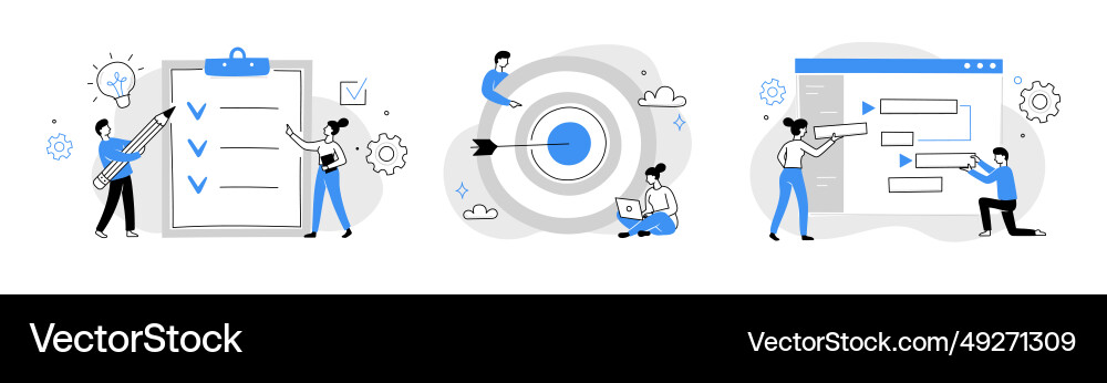 Checklist survey list business task plan Vector Image