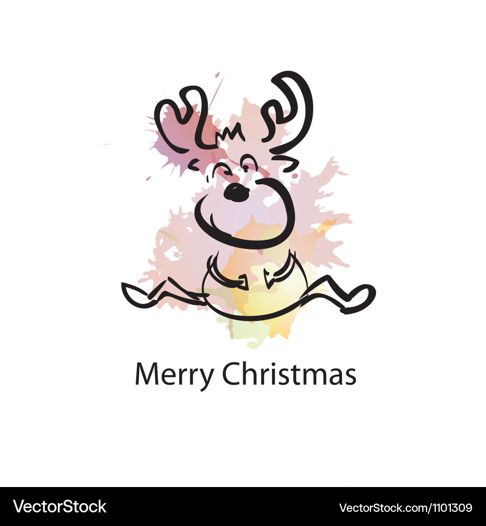 Christmas object with sample text vector image