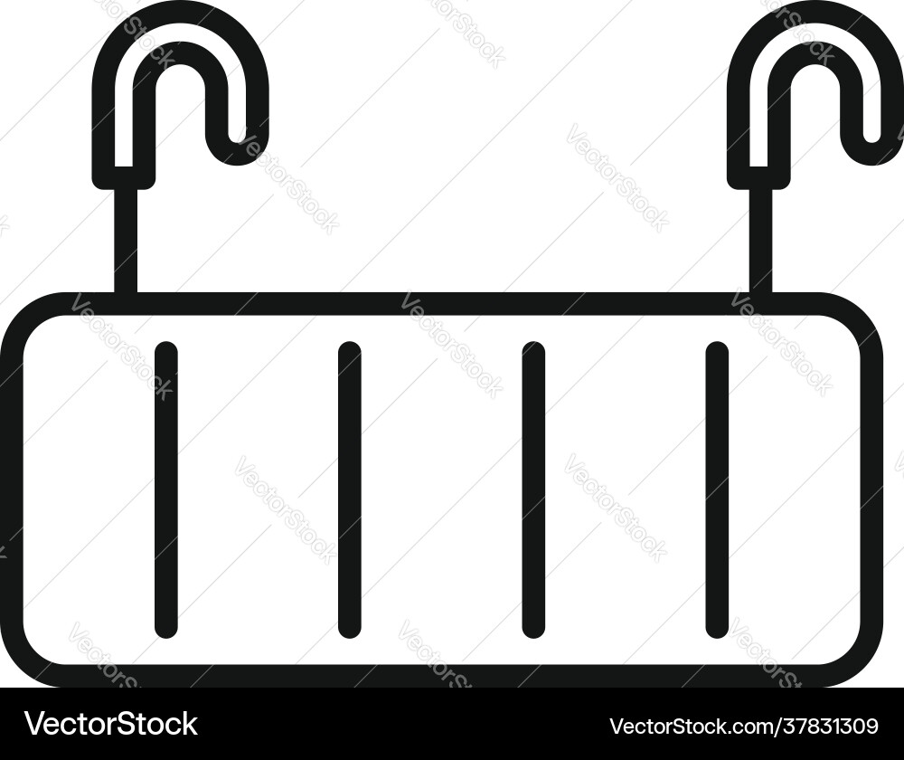 Dryer attach net icon outline style Vector Image