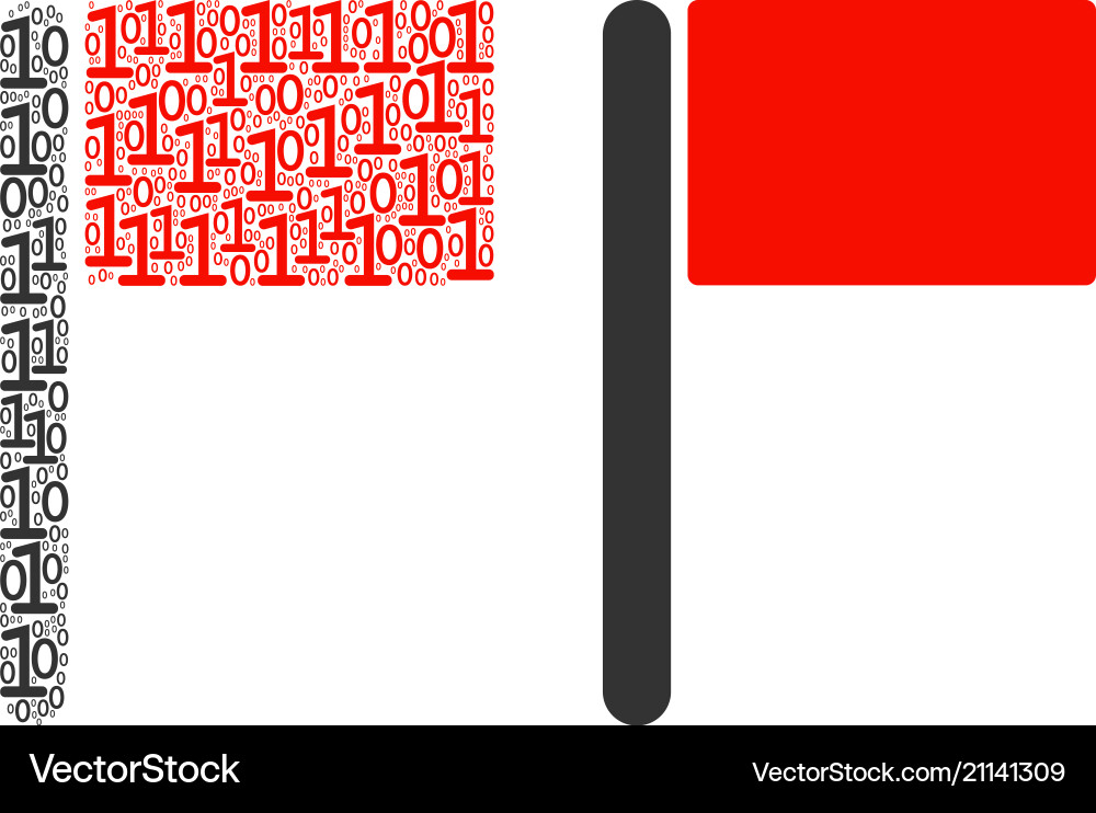 Flaggenzusammensetzung binärer Ziffern Flaggenzusammensetzung binärer Ziffern vektorbild