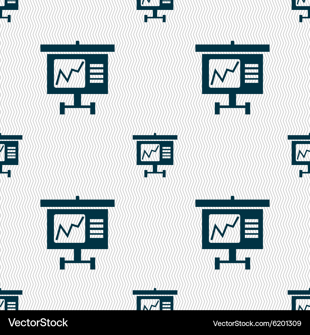Graph icon sign seamless abstract background vector image