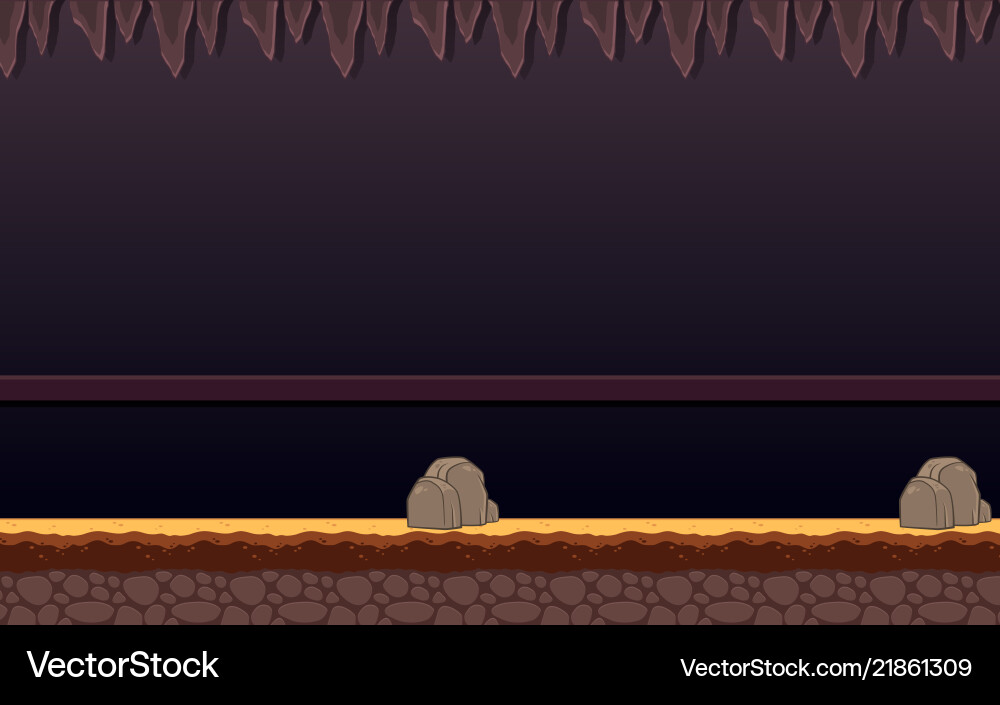 Haunted dungeon game background vector image