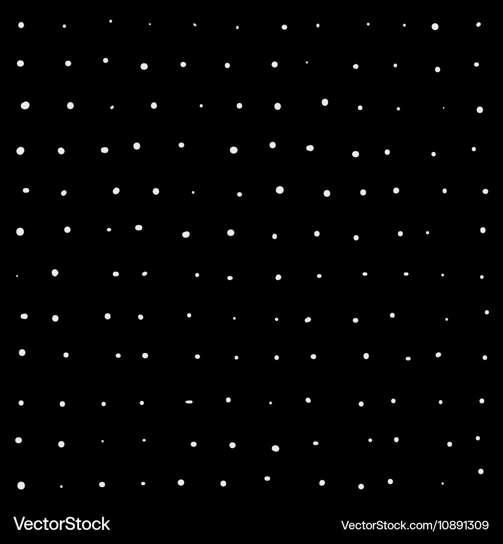 Minimal monochrome handwritten pattern dots Vector Image