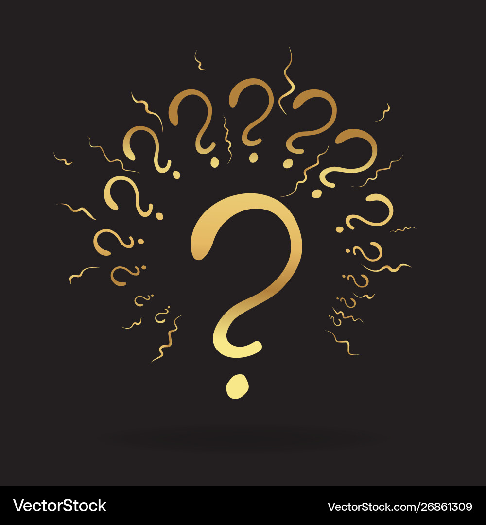 Question signs colorful problem and priority Question signs colorful problem and priority vector image