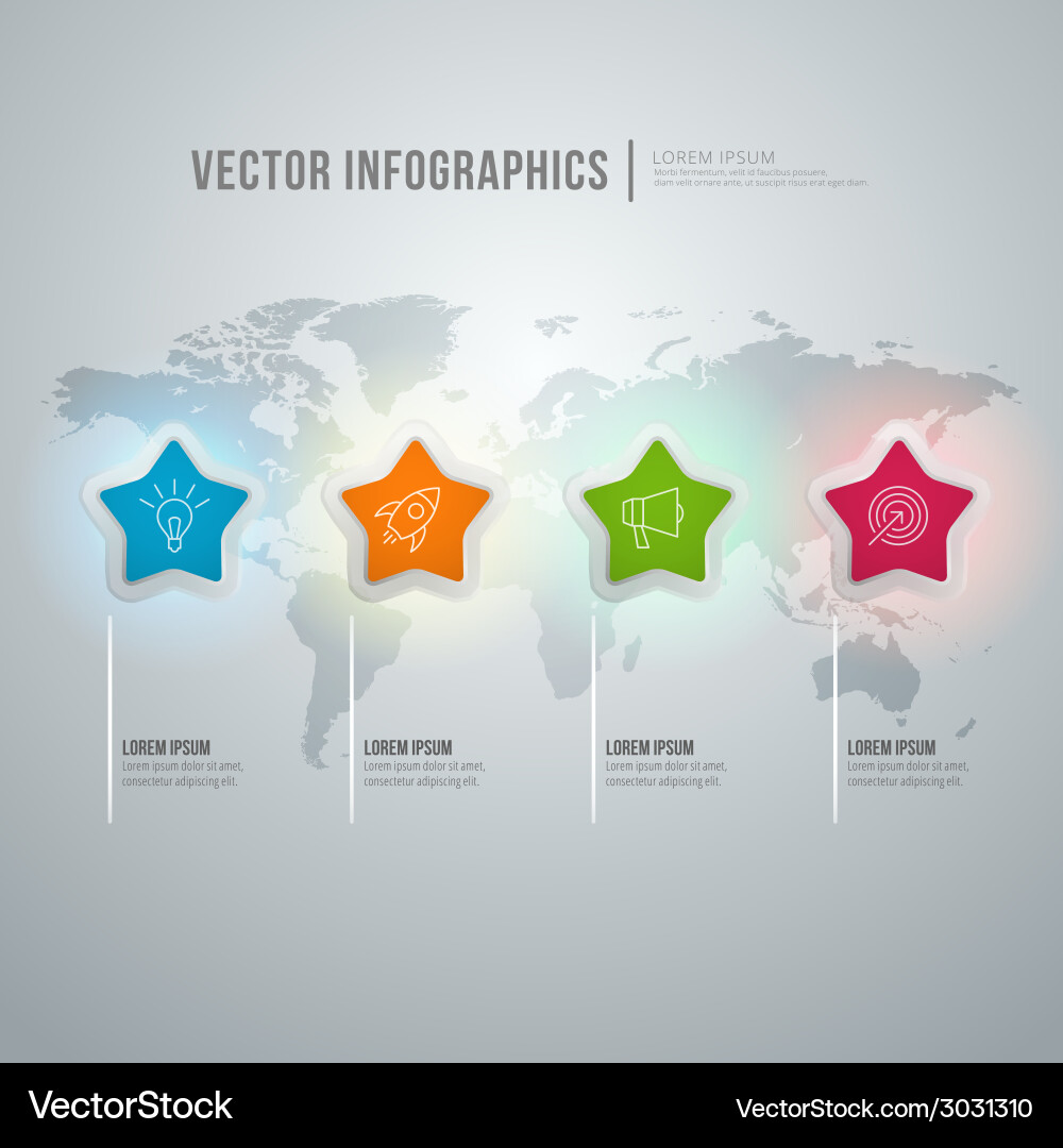 Abstract infographic design workflow layout Vector Image