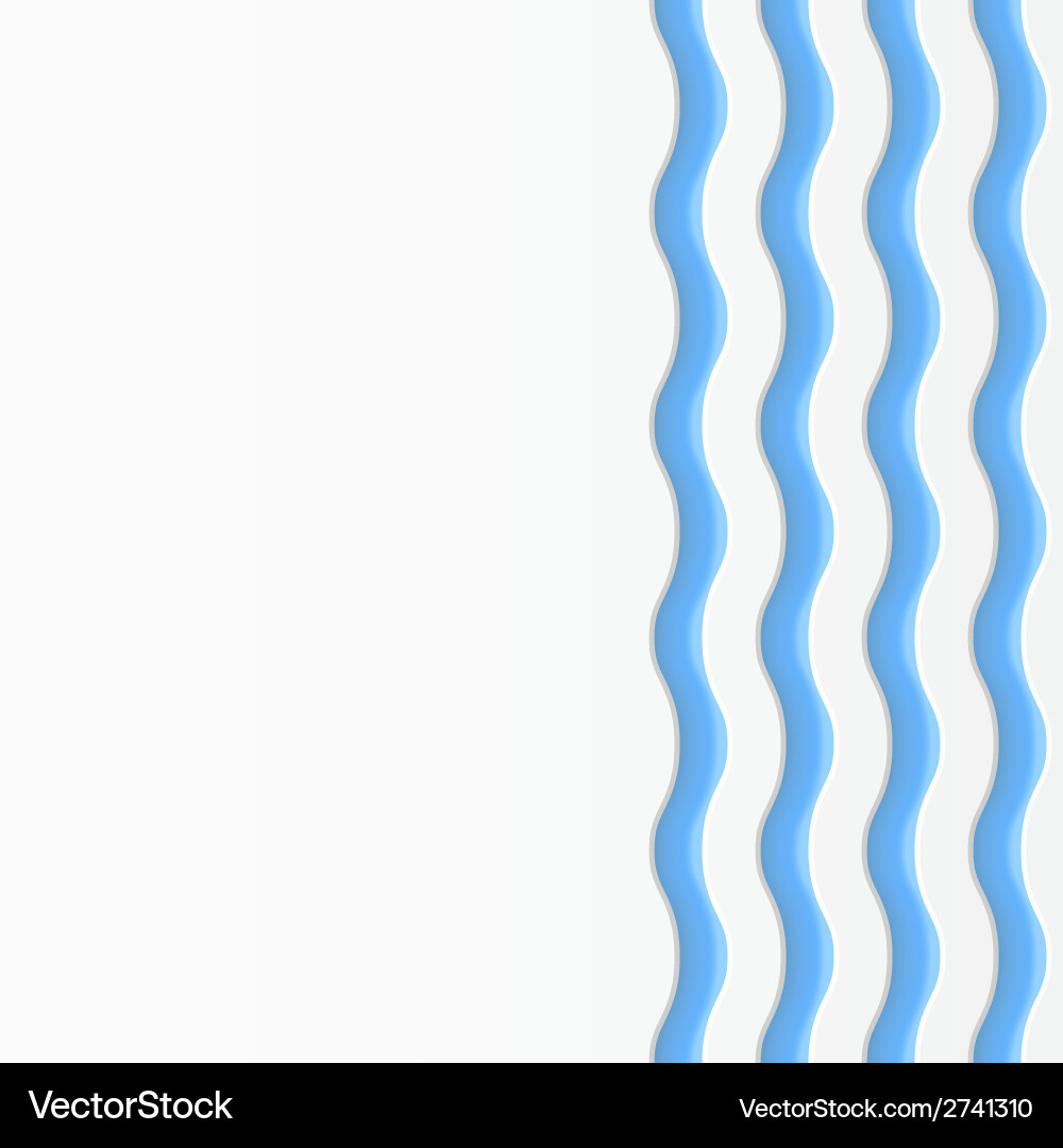 Abstract simple wave background vector image