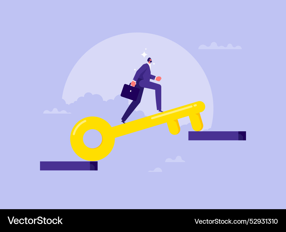 Concept of solution to problem solving Concept of solution to problem solving vector image