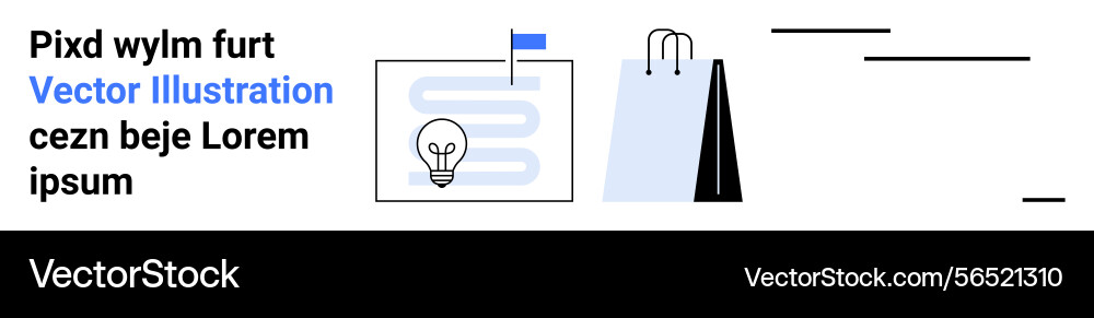 Creative concept with lightbulb abstract lines Creative concept with lightbulb abstract lines Vector Image