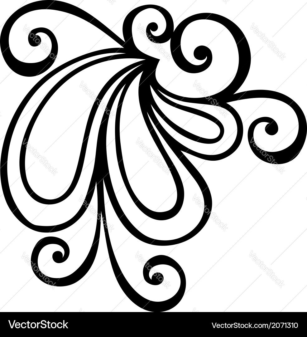 Deco abstract elements vector image