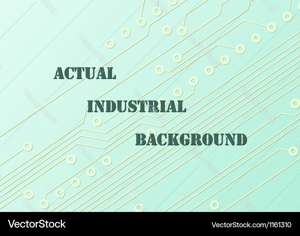 Electronic Circuit Board Pattern Vector Image