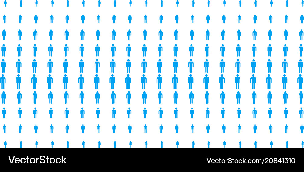 Man user shape halftone pattern Vector Image