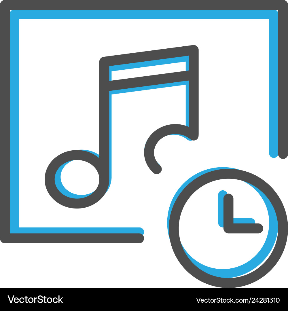 Music player icon design interaction line Music player icon design interaction line vector image