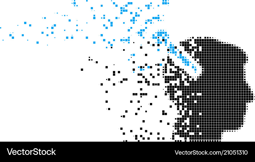 Radio neural interface dust pixel icon Vector Image