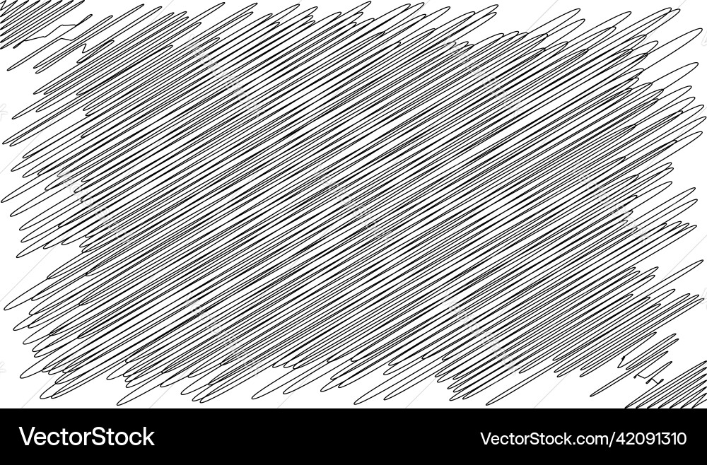 Scribble sketch lines rectangle plane squiggly vector image