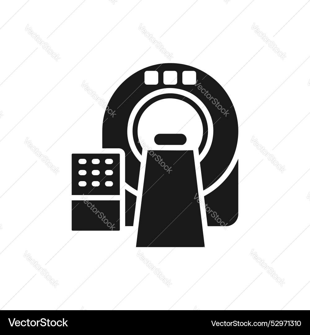 Tomography line icon isolated on white background Tomography line icon isolated on white background Vector Image