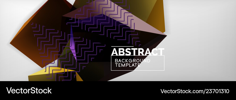 Triangular 3d geometric shapes composition Triangular 3d geometric shapes composition vector image