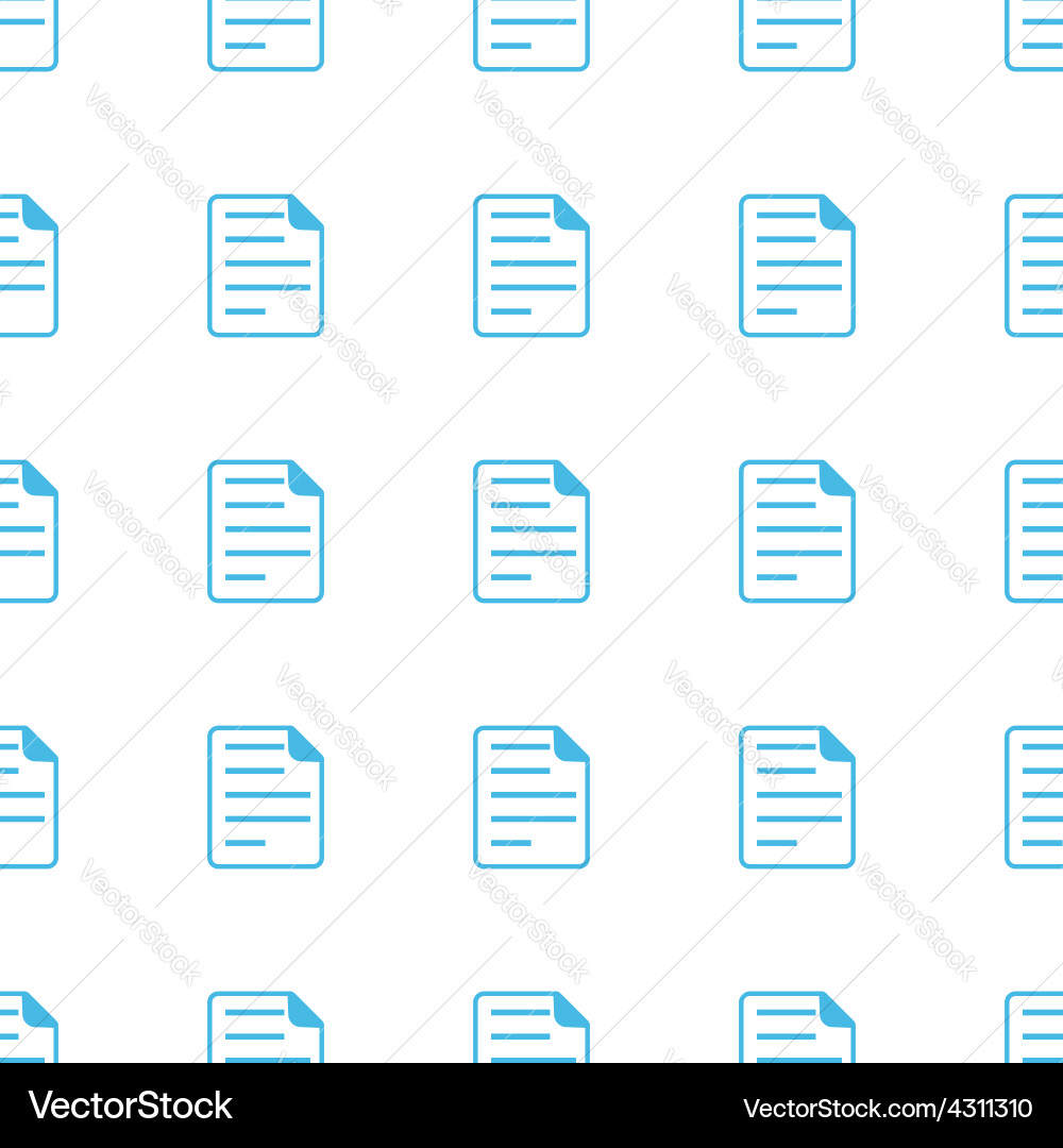 Unique document seamless pattern vector image