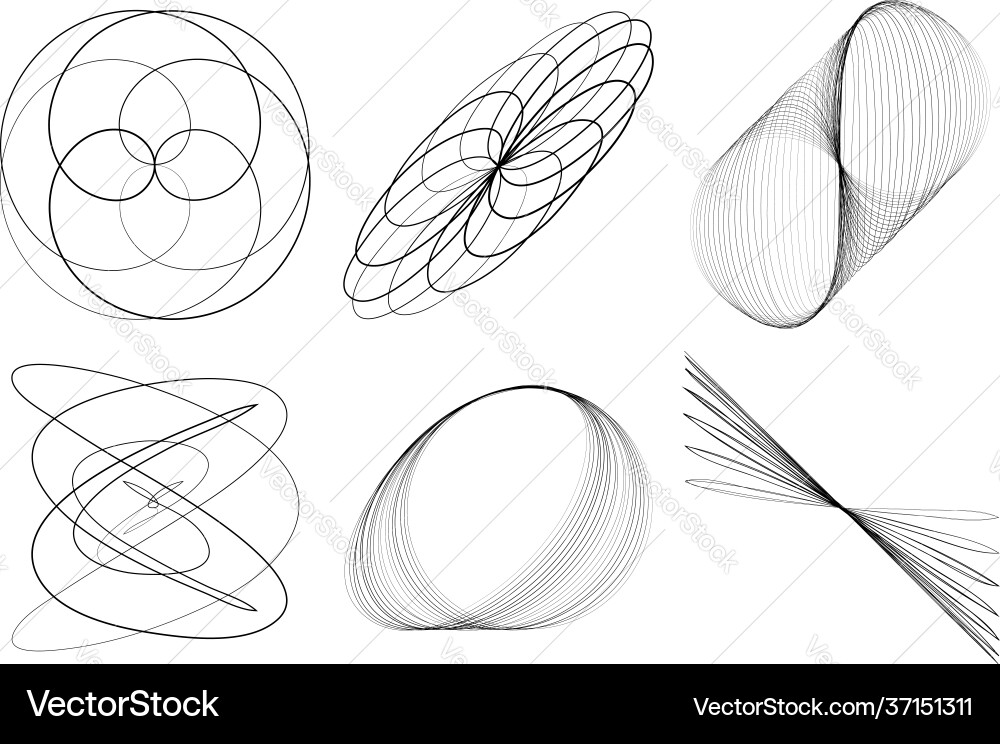 Abstract geometric lineart lines design element Abstract geometric lineart lines design element vector image