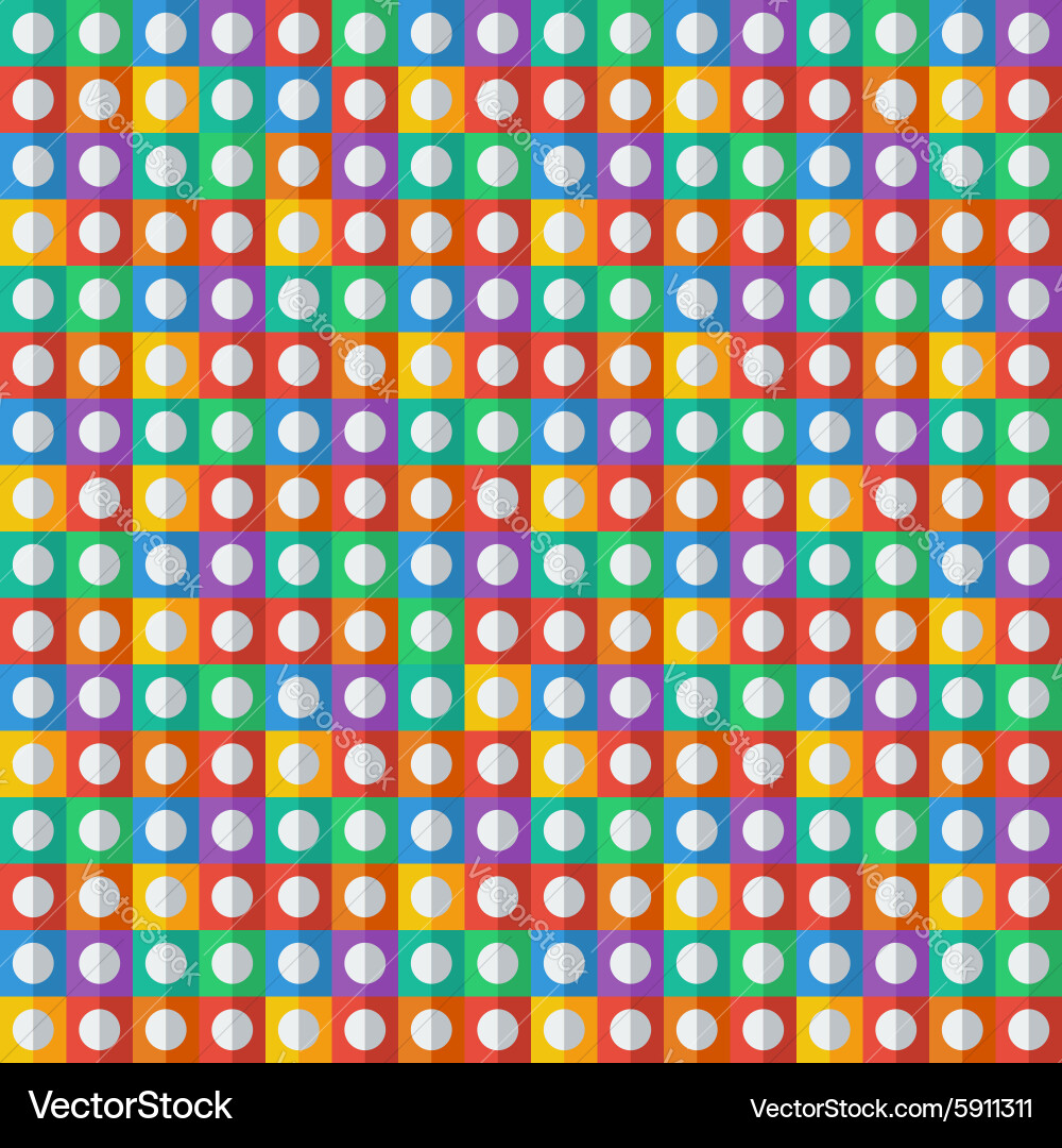 Abstract geometric pattern colorful squares vector image