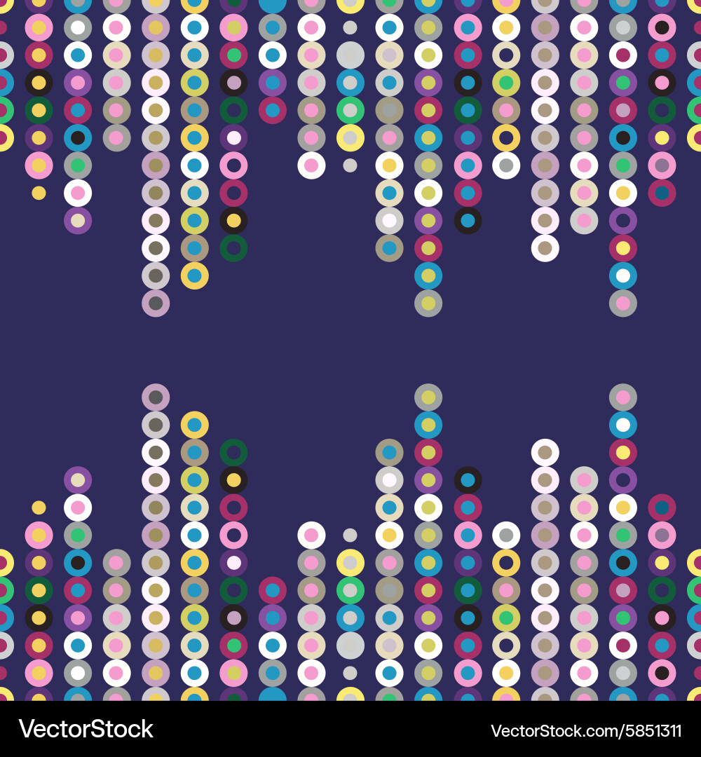 Abstract seamless pattern from circles vector image