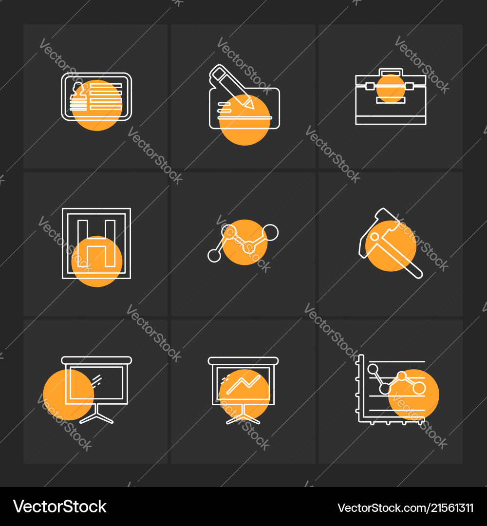 Chart graph percentage navigation share eps vector image