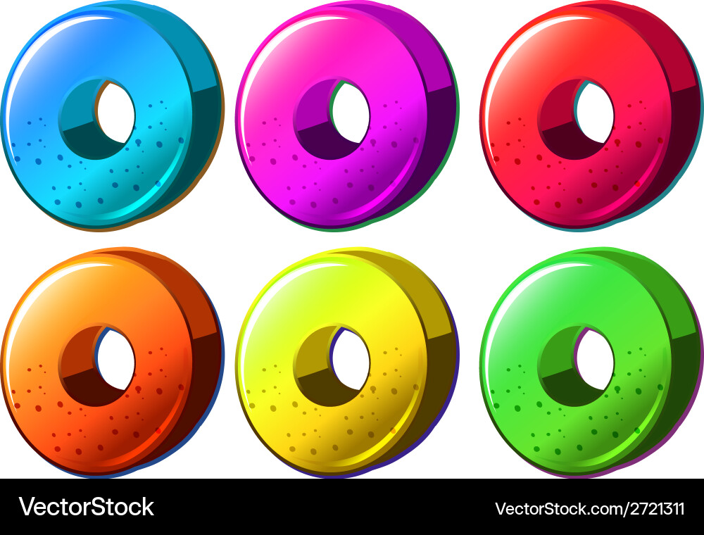 Colourful round object Vector Image