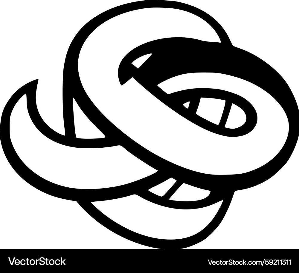 Complex Interwoven Lines Logo – Royalty-Free Vector | VectorStock