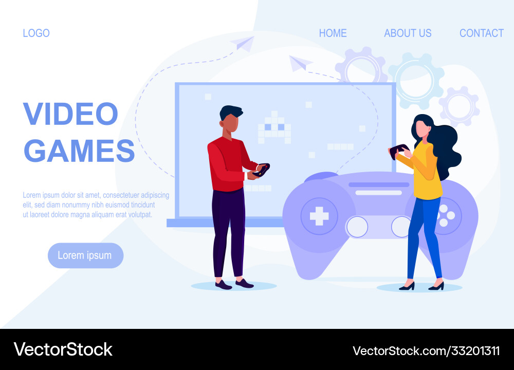 Concept video game Concept video game vector image