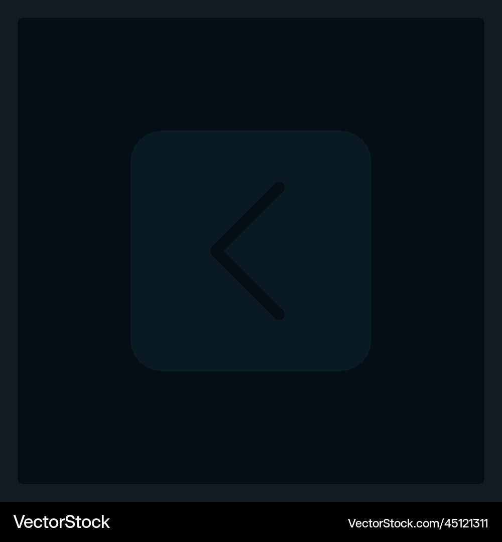 Disabled back direction ui element template Disabled back direction ui element template vector image