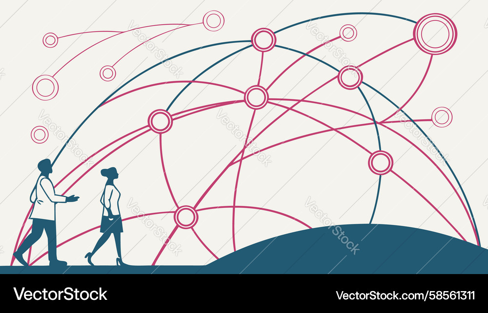 Global Network Connection Vector Image