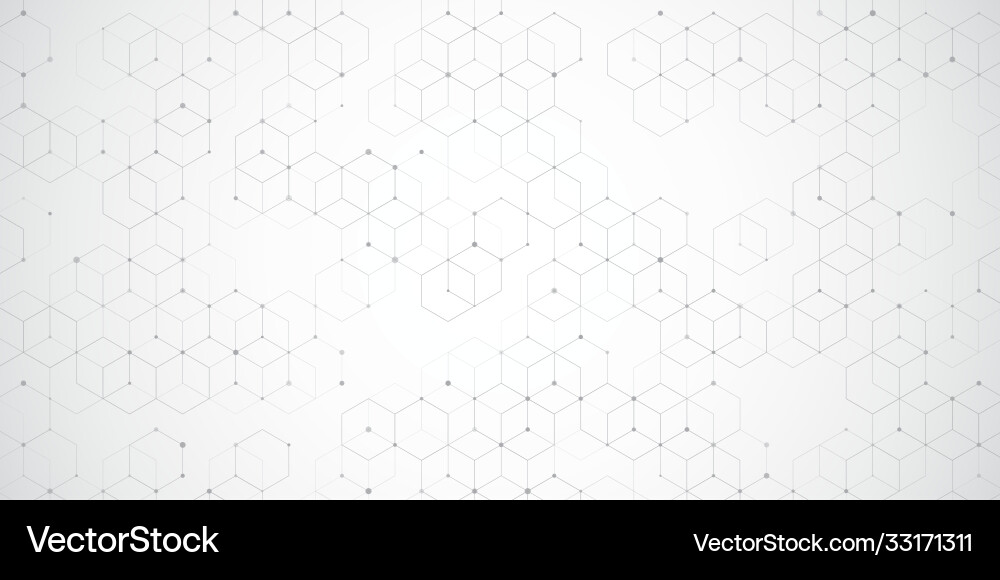 Hexagonal Grid Abstract Background vector image