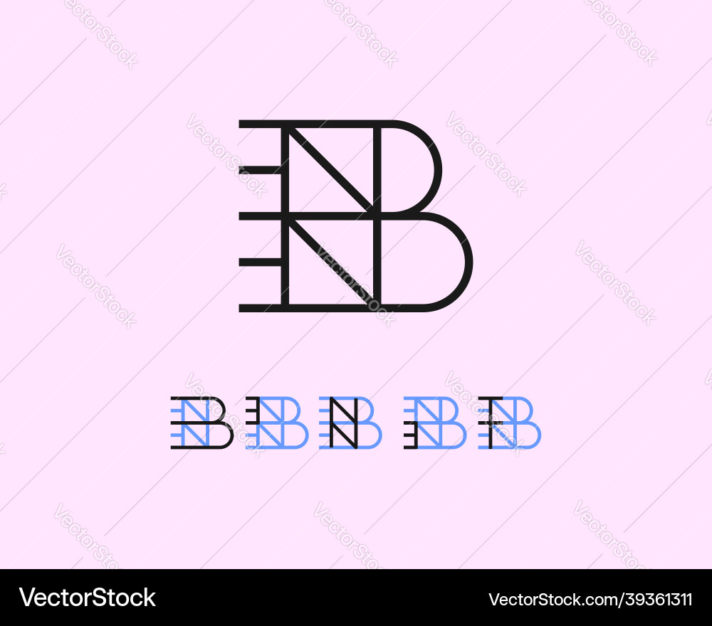 Logo name bennet usable design for private Logo name bennet usable design for private Vector Image