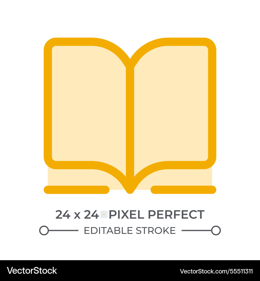 Open book duotone color ui icon Open book duotone color ui icon Vector Image