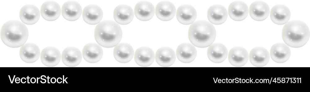 Perlen Halskette Saite weiß elegantes Juwel Mockup Perlen Halskette Saite weiß elegantes Juwel Mockup vektorbild