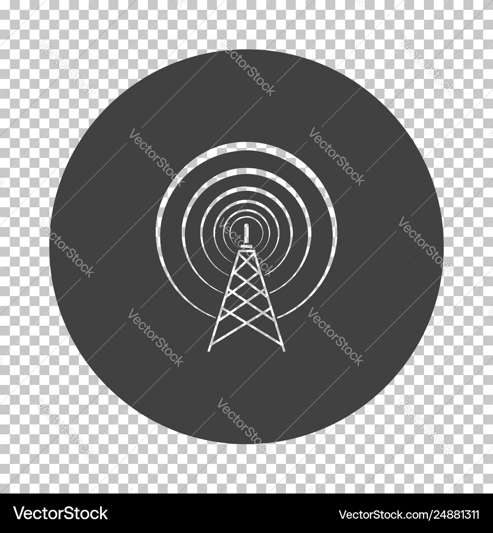 Radio antenna icon Royalty Free Vector Image - VectorStock