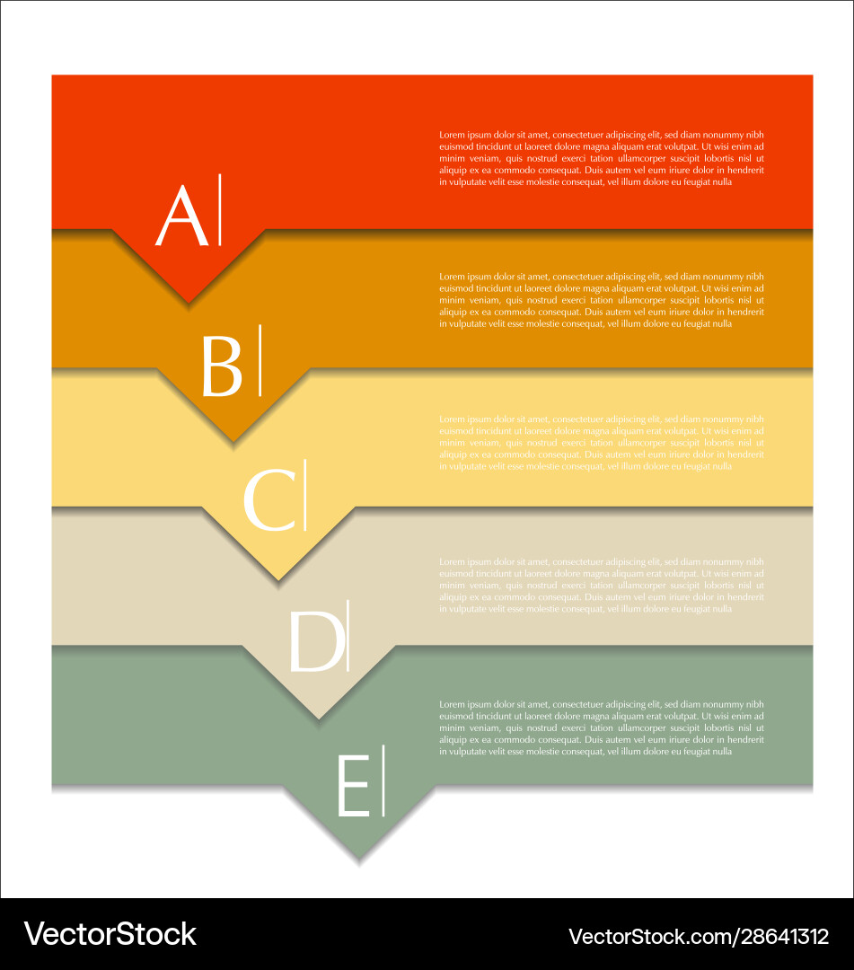 Abstract Data Chart Template vector image