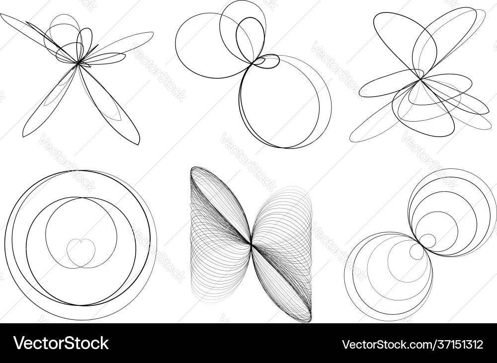 Abstract geometric lineart lines design element Abstract geometric lineart lines design element vector image
