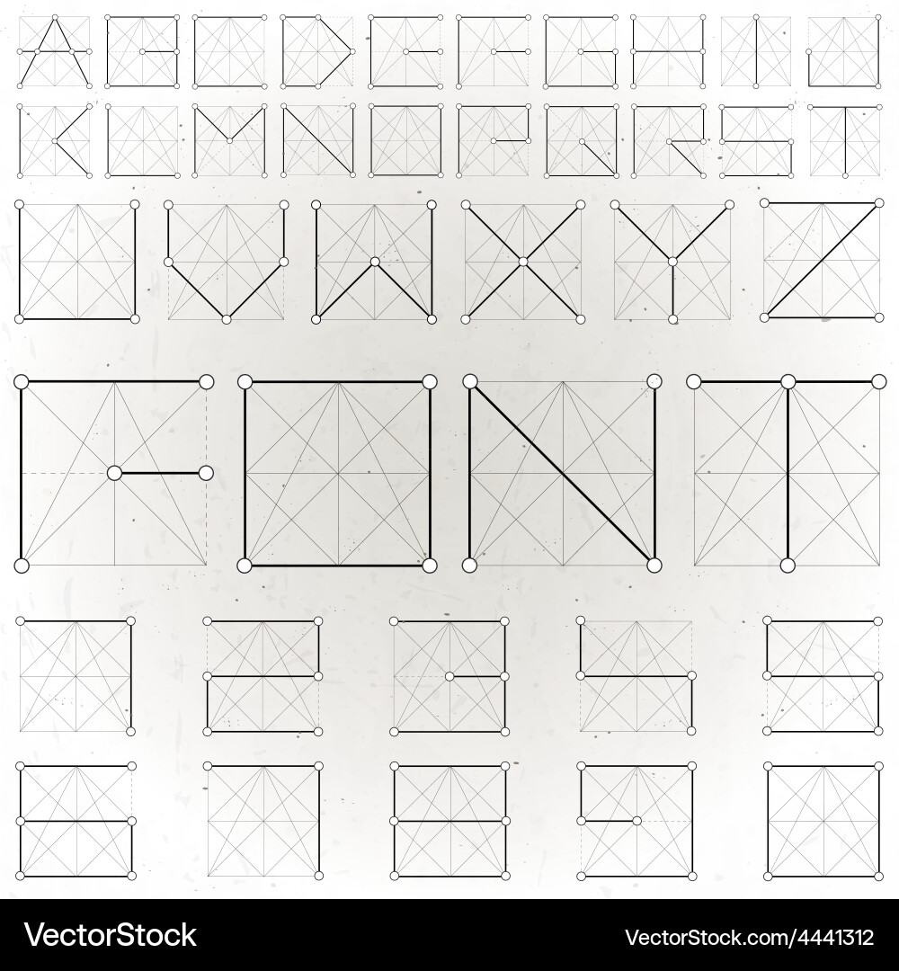 Abstract text design vector image