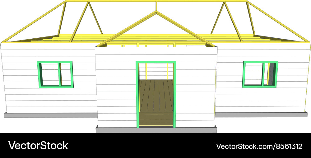 Building under construction technical Vector Image