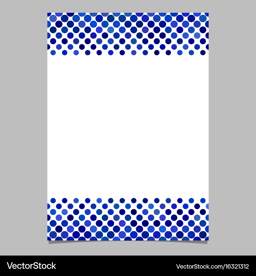 Circle pattern page background template - design vector image
